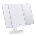 UNIQ LED Trifold Hollywood Sminkspegel - Vit