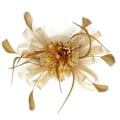 Miniatyrbild 1 av 5: Mesh Top Hat Hårprydnad Guld