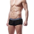 Miniatyrbild 1 av 2: Män Seamless Shorts Trunks Stretch Trosor Underkläder Black M