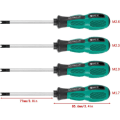 Miniatyrbilde 3 av 5: 4 stk/sett Husholdningsskrutrekker Bits U-gaffel Magnetisk sporskrutrekker CR-V Multi Tool Kit Hånd, U-form (1,7, 2, 2,3, 2,6)