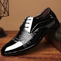 Miniatyrbillede 2 af 5: Mænd Snøre-Oxford Smart Formelle Business Bryllupssko Black 47
