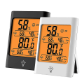 Miniatyrbild 2 av 3: Digital Hygrometer Inomhustermometer Temperatur Luftfuktighetsmätare Mini Väderstation Rumstermometer med Touch Back Light