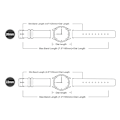 Miniatyrbilde 5 av 5: Hurtigfrigjøringsstropp 22 mm skinn- og silikonhybridstropp Garmin Forerunner/amazfit