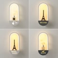 Miniatyrbillede 4 af 4: Moderne LED-væglampe, 16W, soveværelse, badeværelsesgang, trappenatlampe (Velkommen, varmt lys)