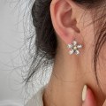 Pikkukuva 2 / 5: Sormus 925 hopeakorut Flower Stud Muotikorut Ac8202 C337
