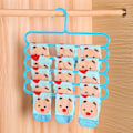 Miniatyrbillede 5 af 5: 8-pak buksebøjle, 5-lags buksebøjle til voksne Pladsbesparende, flere plastikbøjler, bukseholder til bukser, jeans, nederdele, tørklæder, blår