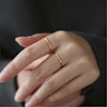 Miniatyrbilde 4 av 5: Kvinner Ring Levende Farge Rust-proof Titanium Stål Kvinner Bryllupsseremoni Glitrende Ring For Kvinne US 7 A