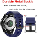 Miniatyrbild 3 av 4: 20 mm bred silikon watch med snabb passform