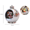 Miniatyrbillede 2 af 5: Julegave plastik lys Julepynt kugler silver