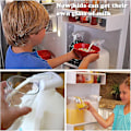 Miniatyrbillede 3 af 5: 2 stk Automatisk drikkevaredispenser Gadget Magic Elektrisk vandhane Bærbar magisk hane drikkevareautomat Automatisk drikkevarehalm Vand Mælk Juice Øl