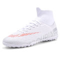Miniatyrbillede 1 af 5: Udendørs fodboldstøvler Højankeltrænings sportssneakers Broken nail white 40