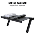 Miniatyrbillede 2 af 5: Skærm Tophylder Tv Top Storage Bracket 2-bens Justerbar Home Storage Rack L