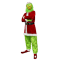 Pikkukuva 2 / 5: Joulupukki Geek Greenie Grinch -joulupukkiasut L/XL
