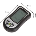 Miniatyrbild 2 av 5: i 1 ficka Höjdmätare Höjdmätare Barometer Termometer Väderprognos Bärbar elektronisk kompass för utomhusbruk