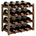 Miniatyrbillede 4 af 4: Vinreol Vandret flaskestativ, 2 etager til 8 flasker Vinflaskestativ i træ Dimensioner 44x22,3x16,5 cm Flaskestativ P
