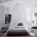 Miniatyrbillede 1 af 5: Myggenet sengetæppe, myggenet til indendørs kingsize seng, udendørs rejsenet, minimum hul: 300 mesh, hurtigt og nemt