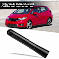 Miniatyrbillede 4 af 5: Bilantenne, 8CM Carbon Fiber Screw Radio Kort antenne til Universal Car Modification (Sort)