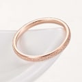 Miniatyrbild 4 av 5: Glitter Matte Slim Band Titan Stål Finger Ring Bröllopssmycken Gift Silver US 6 4mm