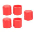 5 st 30 mm silikonblindplugg flexibel slitstark universal insugningsvakuumslangplugg röd