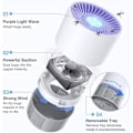 Miniatyrbillede 4 af 5: Mosquito Killer Lampe, Mosquito Killer Light Indendørs Elektrisk Flue Killer, Uv Mosquito Zapper Usb Bærbar Fysisk Flue Killer Til Soveværelse Camping Og Ou