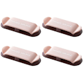 Pikkukuva 1 / 5: Kaapelipidikkeen pidikkeet 4 Pack organizer hallintaklipsi itseliimautuva Pink