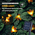 Miniatyrbillede 4 af 5: Varm hvid 6,5 meter 30 lys [8-mode solcellemodeller] led solcellelys stemningslys til udendørs havedekoration, til