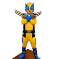 Miniatyrbild 1 av 3: Wolverine Halloween muskeldräkt M