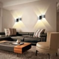 Miniatyrbillede 3 af 5: LED moderne væglampe 6W sort op-ned-natlampe til gangen i soveværelset - Varmt lys - Sort