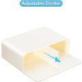 Miniatyrbilde 5 av 5: Sterk magnetisk tørrslettingsmarkørholder for tavler/kjøleskap/skole, magnetisk pennorganisering med anisotropisk magnetisk pute, hvit