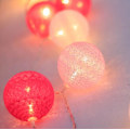 Miniatyrbillede 2 af 4: LED bomuldskuglelys String Ball Light Room dekorativt lys