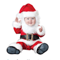 Miniatyrbild 3 av 5: Jultomte Cosplay toddler för baby A Height 90CM