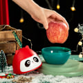Miniatyrbillede 3 af 5: æsker i juleæbleæske til juletræ, julekugler, festdekorationer, bryllup, frugt，Style 3