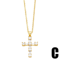 Pikkukuva 1 / 5: Kaulakoru Vintage Zircon Cross Muotikorut Ac8768 C