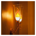 Miniatyrbillede 4 af 4: Stearinlys flamme lampe dekoration LED spids boble simulering flamme lampe (spids boble model gult lys tre-hastigheds tilstand E14 4 stk),