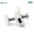 Miniatyrbilde 1 av 4: 4 STK solcellefotovoltaisk brakett, aluminiumslegering medium trykkblokk, M8 x 40