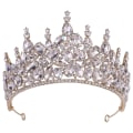 Miniatyrbilde 1 av 5: Princess Crown Pannebånd Med Rund Krok Utsøkt Pannebånd Dress For Dame Gold