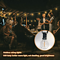 Miniatyrbild 4 av 5: 7,5M G40 utomhuslampor med E12 LED IP44 vattentät, dekorationsslingor för utomhusbruk, 15 lampor