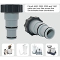 Miniatyrbillede 5 af 5: Poolslangeadapter A, Svømmebassin slangeadapter, 38mm og 32mm diameter, Pool A Adapter, Slangeadapter til Pumps Hose Con