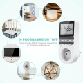 Miniatyrbilde 2 av 5: Europeisk standard storskjermtimer digital programmerbar utgang, ukentlig digital timer med LCD-display Passer for ind