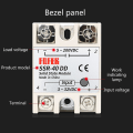 Miniatyrbilde 2 av 5: 40dd 40a For DC 3-32v 24v-380v Solid State relé for oppvarmet sengevarmer
