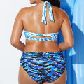 Miniatyrbillede 3 af 5: Kvinder Bikini Set Push Up BH polstret badedragt Plus Size 2XL