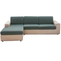 Miniatyrbilde 1 av 3: All-inclusive elastisk sofatrekk kan dekke fire årstider universell kombinasjon stoff sofa putetrekk (enkelt grønn furu og sypress [bredde 50-65cm