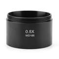 Ekstra stereomikroskop-objektiv for industrivideomikroskop 48 mm montering - 0,5X