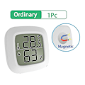 Miniatyrbillede 1 af 5: Mini indendørs magnetisk termometer LCD digital temperatur fugtighedssensor termometer Hjem Rum Hygrometer Måler Vejrstation 1 Pc Ordinary