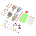 Miniatyrbilde 4 av 4: 4stk Diy Diamond Picture Nøkkelring Diy Diamond Maling Pendant Diy Juice Series Nøkkelring Anheng For Bag Nøkkelfamilie