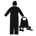 Miniatyrbillede 2 af 3: Ninja Cosplay Halloween kostume til børn M