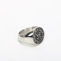 Miniatyrbilde 1 av 5: Secret Seal Of Solomon Ring King Solomons Seal Rustfritt stål Ringer Magiske amulett smykker