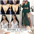 Miniatyrbillede 3 af 4: Damen Deep Push-up Frontless Bh Kit