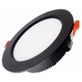 Miniatyrbillede 1 af 5: Spot Led forsænket sort, ekstra flad, glødende, varm hvid, rundt forsænket loft til badeværelse, køkken, stue