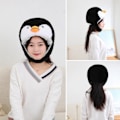 Miniatyrbild 2 av 5: Penguin Huvudbonader Mjuk Pp Bomullsfyllning Härlig djurhatt Varm utklädning Håraccessoarer Plysch tecknad hatt Cosplay Kostymtillbehör Sel